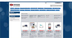 Desktop Screenshot of catalogue.proteigene.com